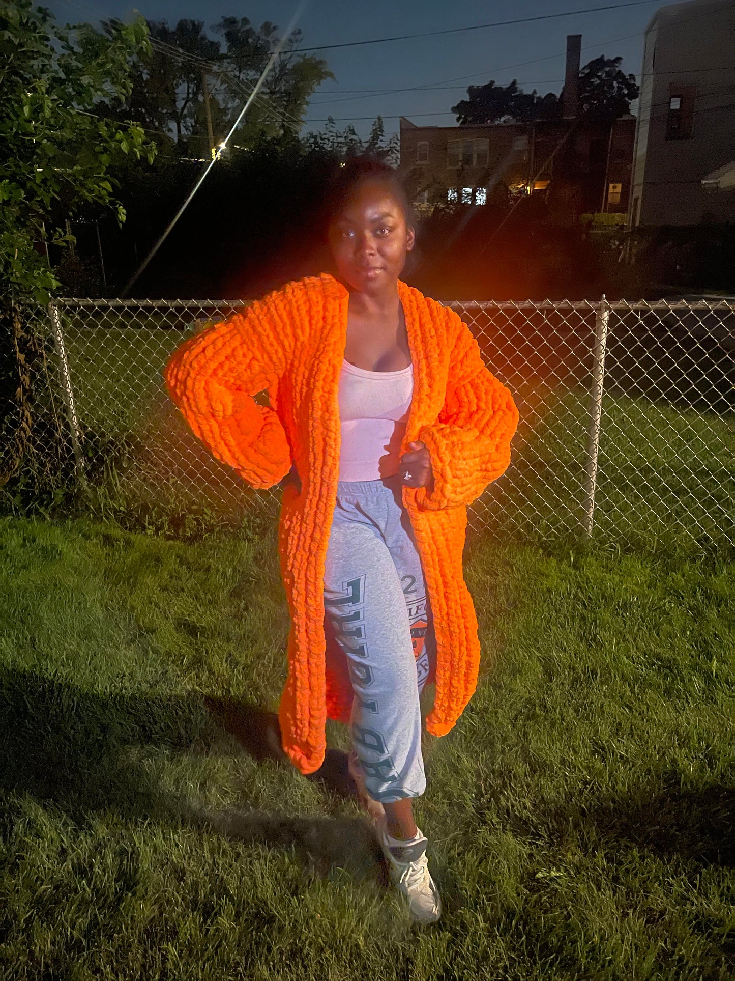 Chunky Weighted Knitted Cardigan (Women's S-L)