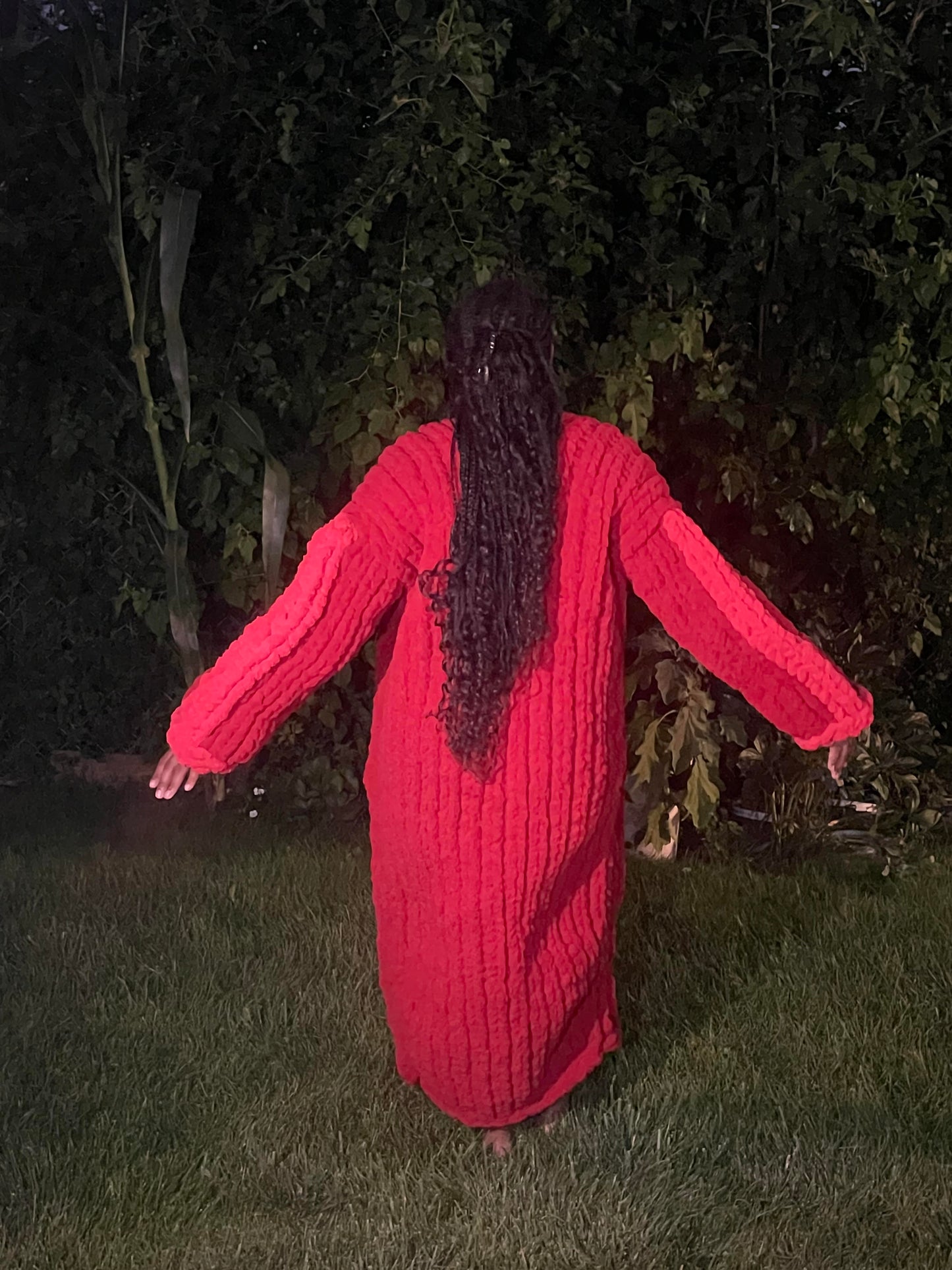 Chunky Weighted Knitted Cardigan (Women's S-L)