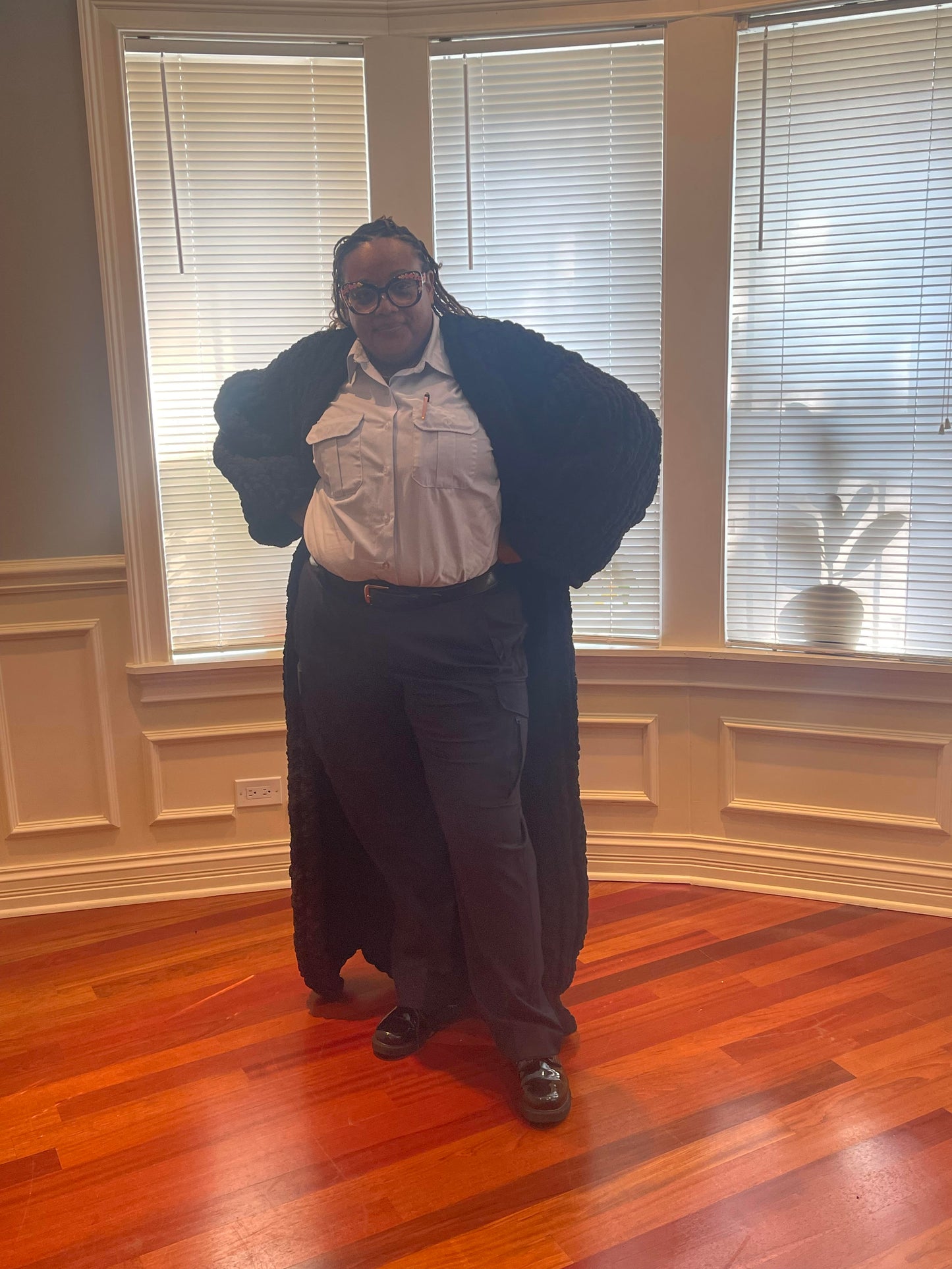 Chunky Weighted Knitted Cardigan (Women's S-L)