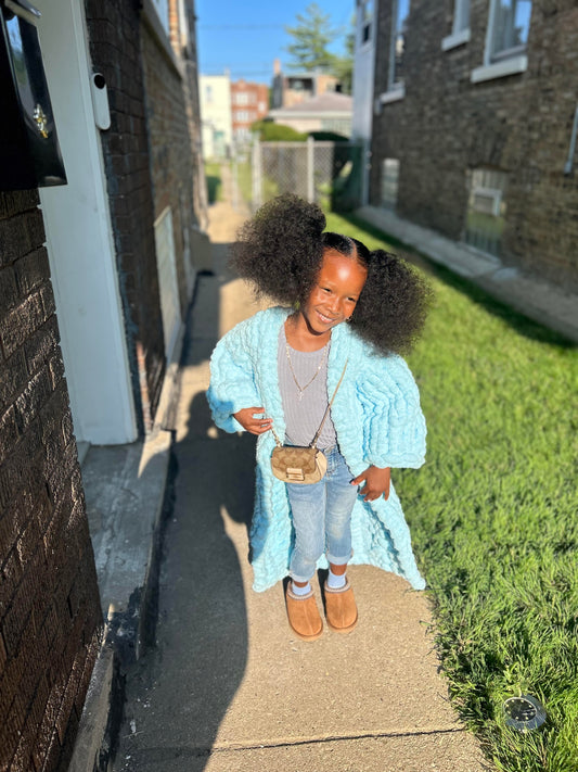 Chunky Weighted Knitted Cardigan (Kids)